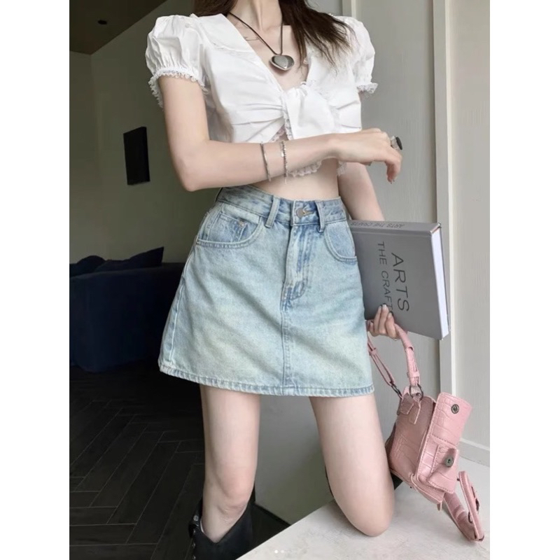 Chân Váy Jeans Ngắn