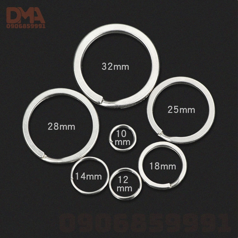 Vòng khoen móc khóa,ring phụ kiện EDC Titan