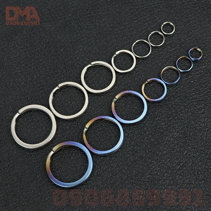 Vòng khoen móc khóa,ring phụ kiện EDC Titan