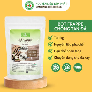 Bột kem béo thực vật Frappe 1kg chuyên dụng pha chế thức uống đá xay, smoothies, bột đá xay hạn chế tách lớp phân tầng