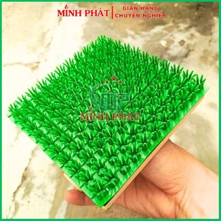 Bàn cỏ cao su mềm tạo gai xướt hiệu ứng tường minh phát 13cm