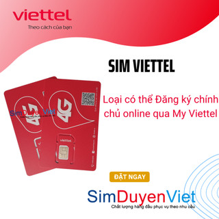 Sim Viettel mới Chưa kích hoạt Số đẹp dễ nhớ