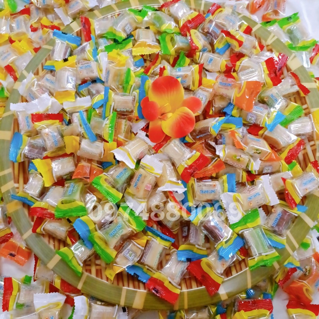 Kẹo dừa không đường thập cẩm Bến Tre túi 400gr