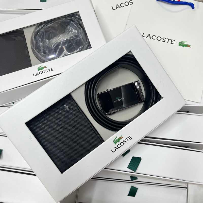 Set nịt ví lacoste cho nam