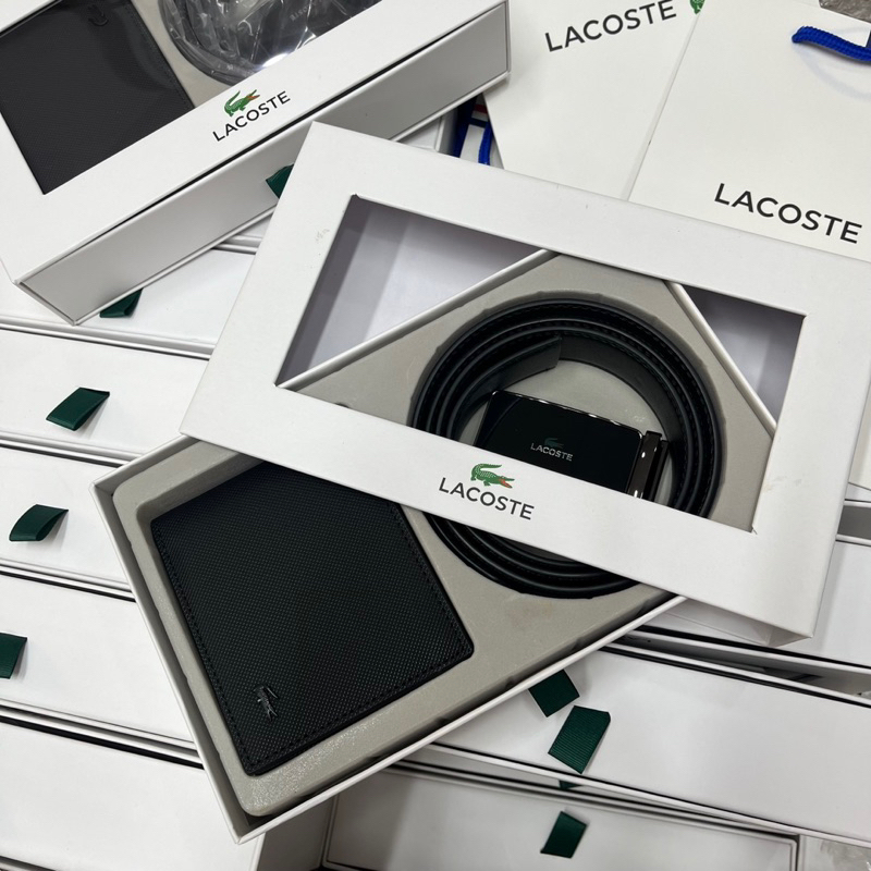 Set nịt ví lacoste cho nam