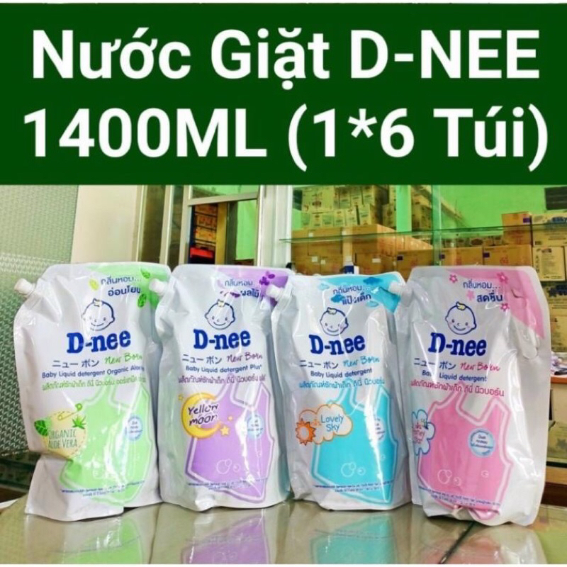 (Hàng Nội Địa )TÚI 1400ML NƯỚC GIẶT DNEE ORGANIC THÁI LAN CHUẨN SIÊU THƠM