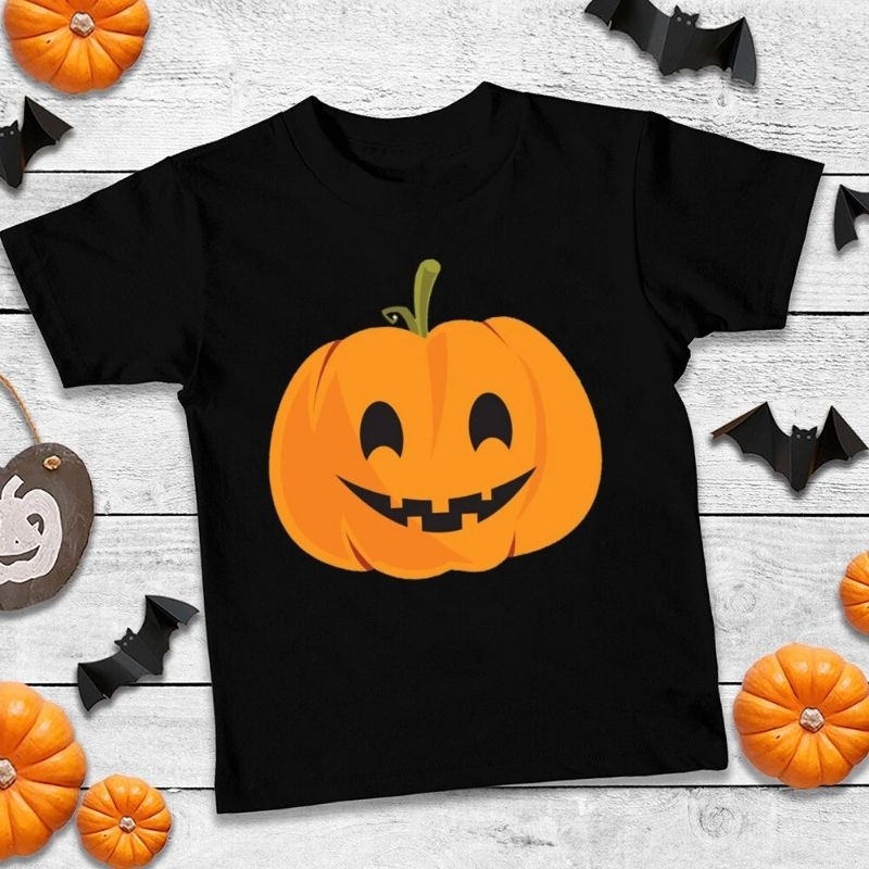 Áo thun cho bé. in hình bí ngô  haloween siêu dễ thương