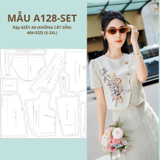 Combo 6 rập giấy a0 váy-áo-quần-đồ bộ-áo dài