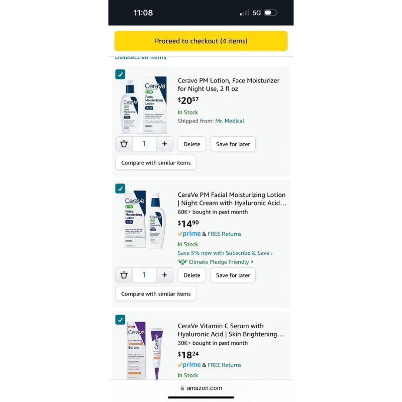 Kem dưỡng ban đêm dạng lotion Facial Moisturizing chính hãng mĩ 60ml