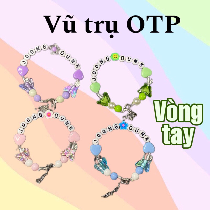 Vòng tay OTP hạt chữ phối hình