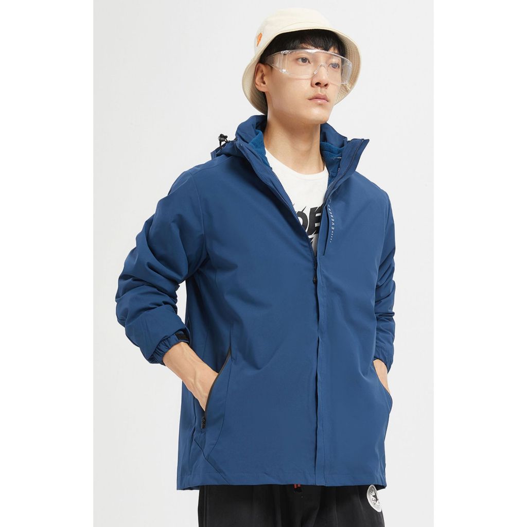 Áo Khoác Big Size Nam ANINO , Áo Khoác Gió Nam Bigsize vải Dù 2 Lớp Chống Gió Chống Nước cho người béo, mập