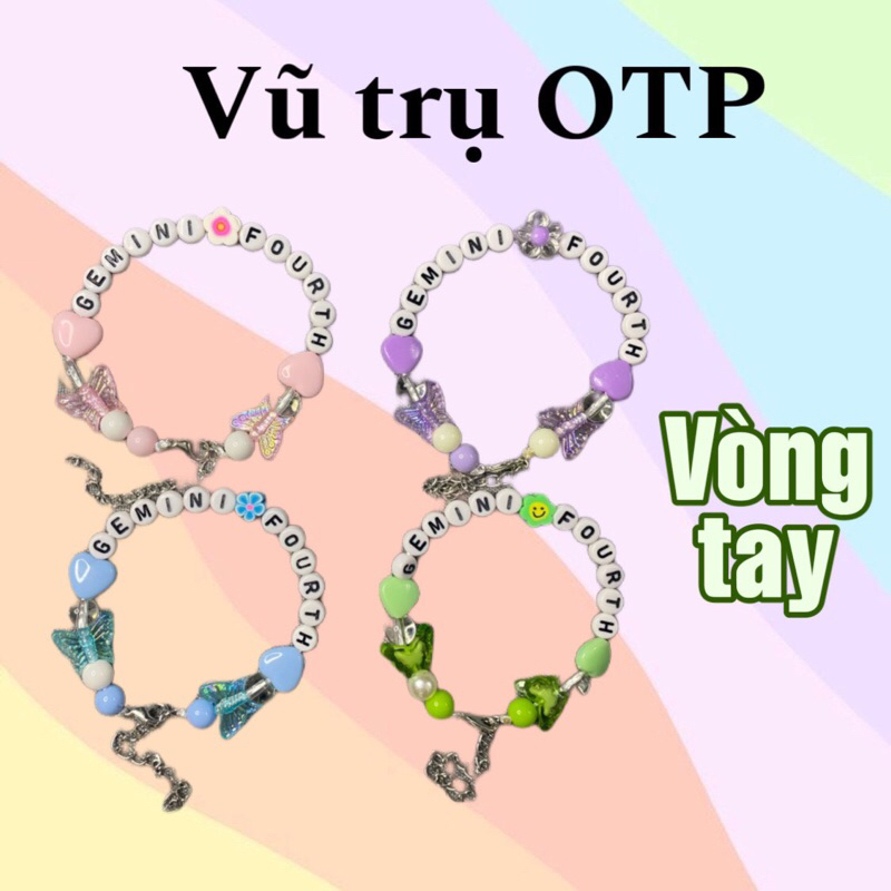 Vòng tay OTP hạt chữ phối hình