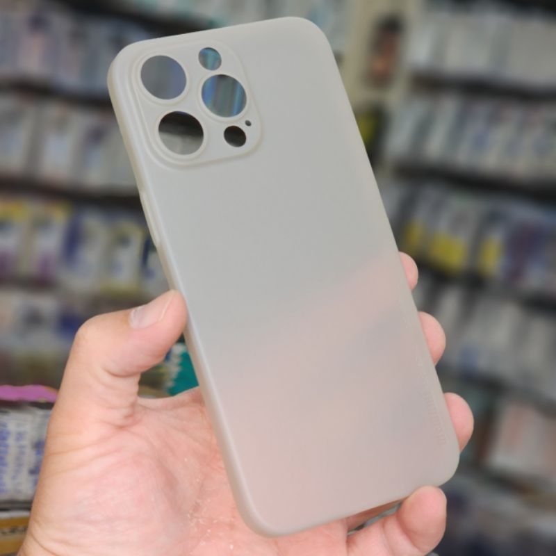 Ốp lưng memumi siêu mỏng cho iphone 15 pro max,15 pro,15 plus,15 (màu xám titan )