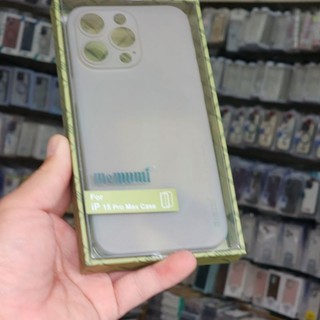 Ốp lưng memumi siêu mỏng cho iphone 15 pro max,15 pro,15 plus,15 (màu xám titan )