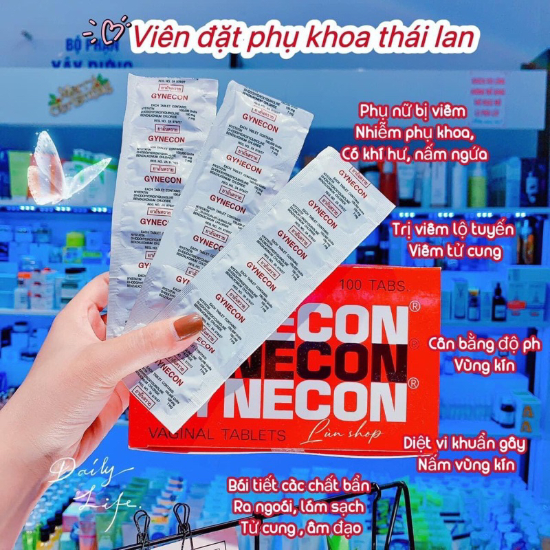 Vĩ Gyne đỏ chuẩn 1 vỉ chính hãng