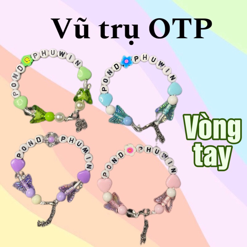 Vòng tay OTP hạt chữ phối hình
