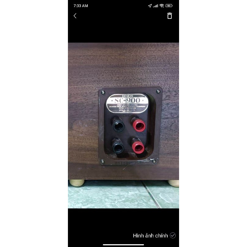 Đôi loa cao cấp denon gỗ 3 bass + treble còi