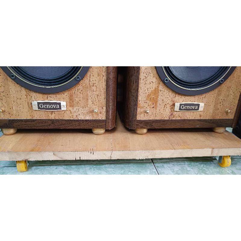 Đôi loa cao cấp denon gỗ 3 bass + treble còi