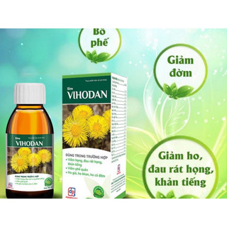 Siro Vihodan Tw3 hỗ trợ bổ phế giảm ho và đau rát họng chai 125ml