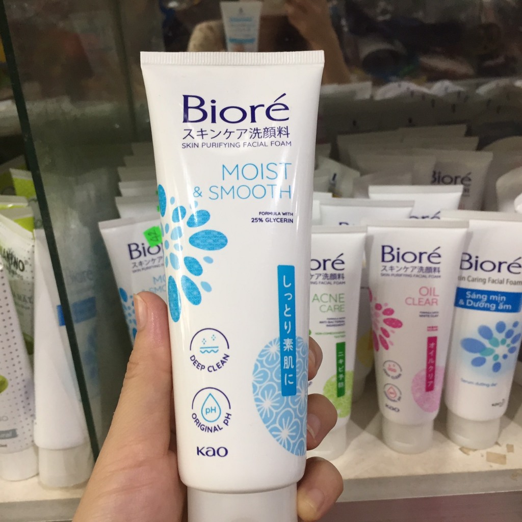 Sữa rửa mặt Biore 100g  Mẫu Mới như hình