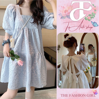 💖𝐅𝐑𝐄𝐄𝐒𝐇𝐈𝐏💖Váy - Đầm Gấm Dáng Babydoll 2 Màu Siêu Xinh Có Ảnh Thật Kèm Video Tú Anh Shop