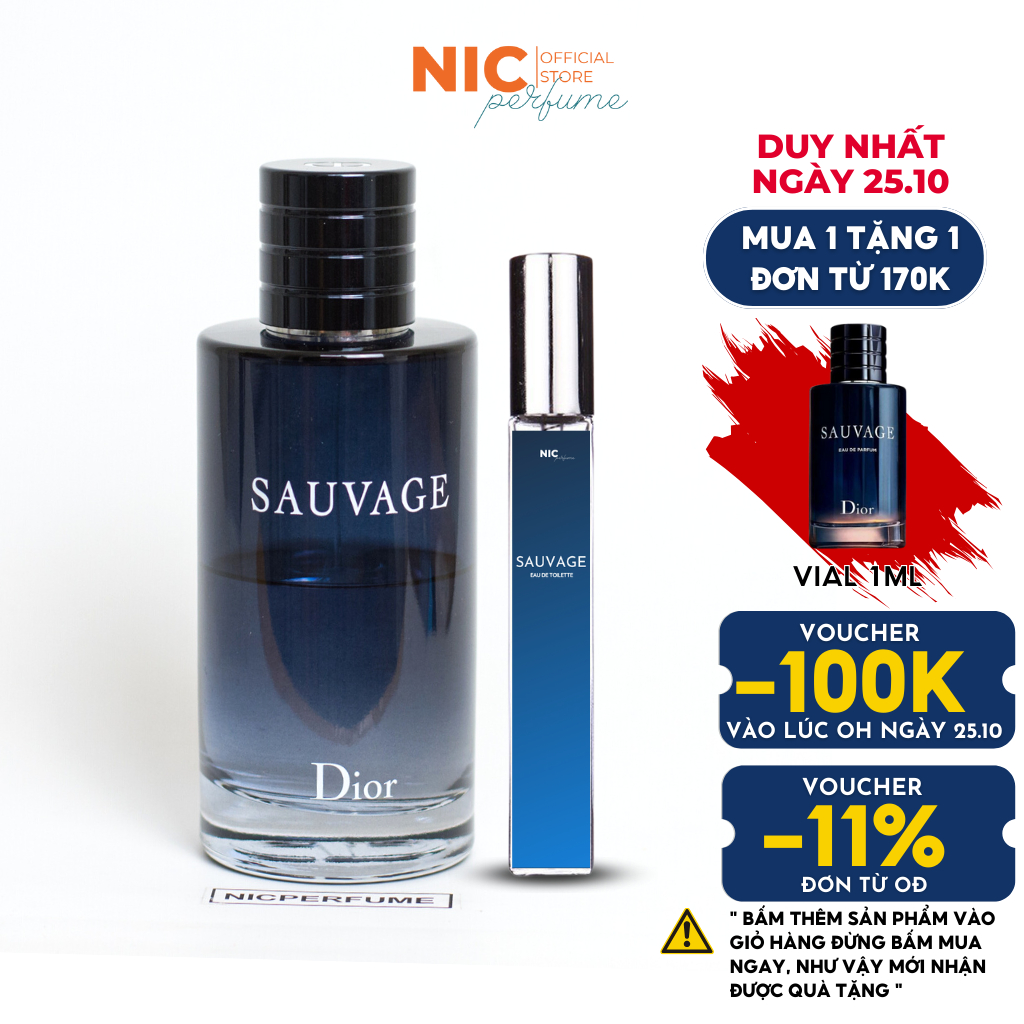 10ml Sauvage EDT | Nước hoa nam