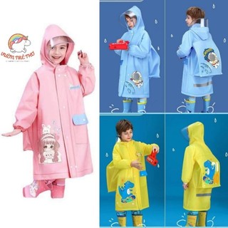 Áo mưa cho bé size lớn khóa kéo - Áo mưa trẻ em cao cấp họa tiết ngộ nghĩnh F16
