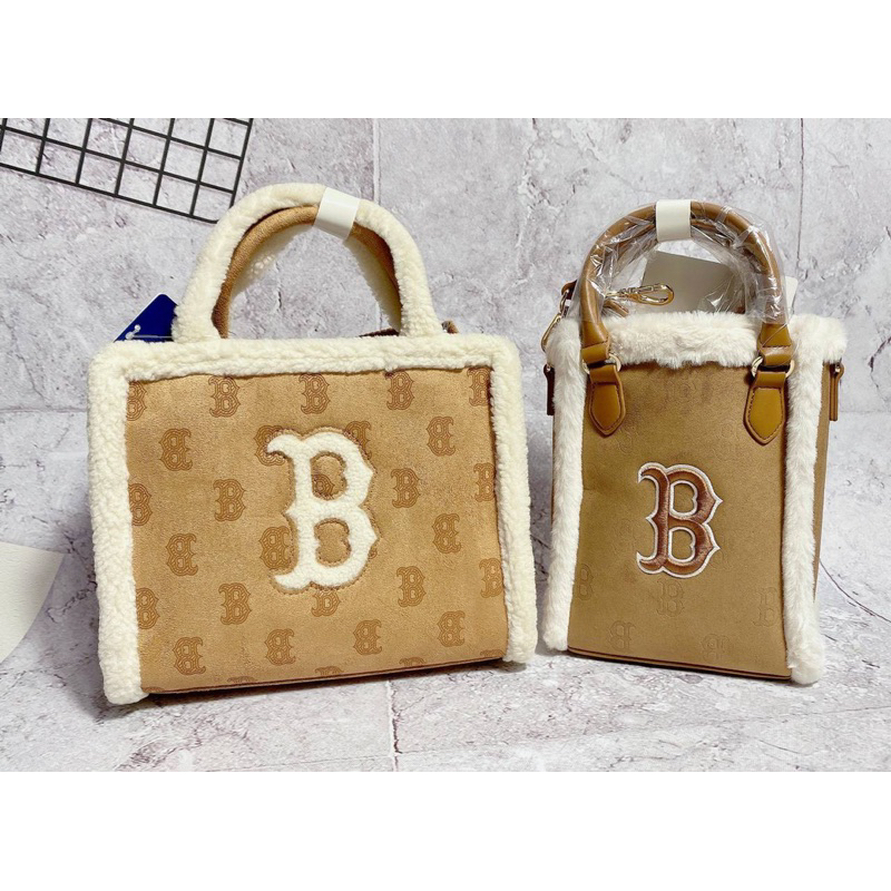 [Chính Hãng] Túi MLB tote nhỏ Monogram Mustang cổ điển Boston Red Sox