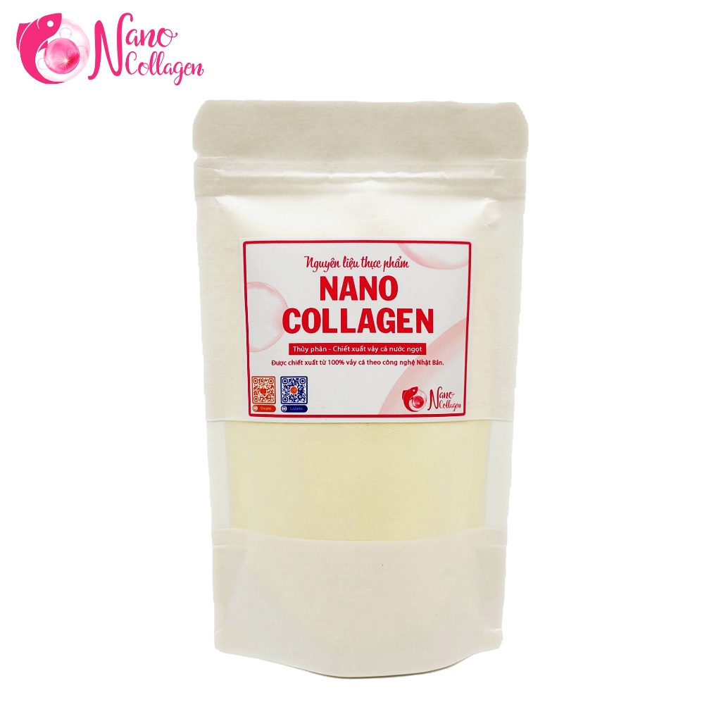 Nguyên liệu NANO COLLAGEN (Tri-peptides) chiết xuất vảy cá - hỗ trợ cải thiện làn da (TÚI 1Kg)