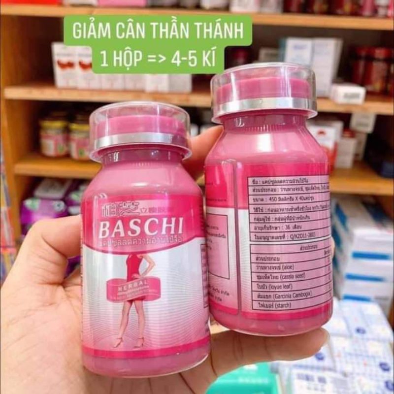 GIẢM CÂN BÁSCHÌ HỒNG THÁI LAN CHÍNH HÃNG HỘP 40V