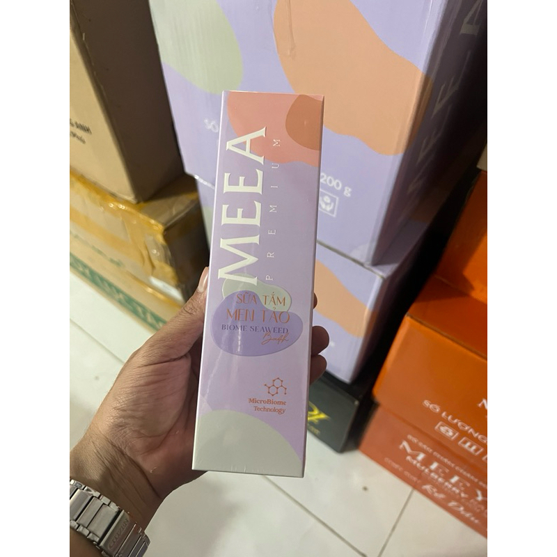 SỮA TẮM MEN TẢO MEEA DƯỠNG TRẮNG DA MỀN MỊN - KHOẺ ĐẸP-200g