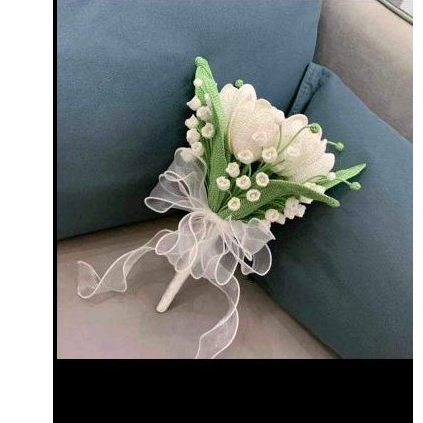 Hoa cưới len handmade vĩnh cửu