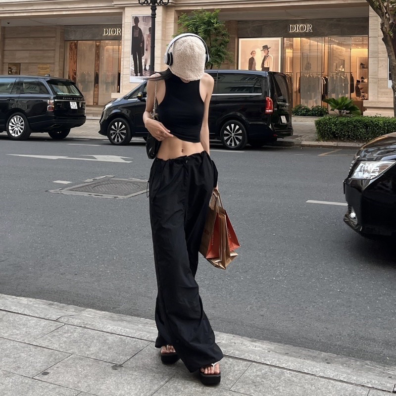Quần dù túi hộp cargo pants kiimroom freesize