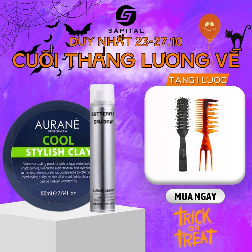 Aurané Cool Stylish Clay và Gôm Butterfly Shadow 320ml - Giữ nếp cả ngày dài
