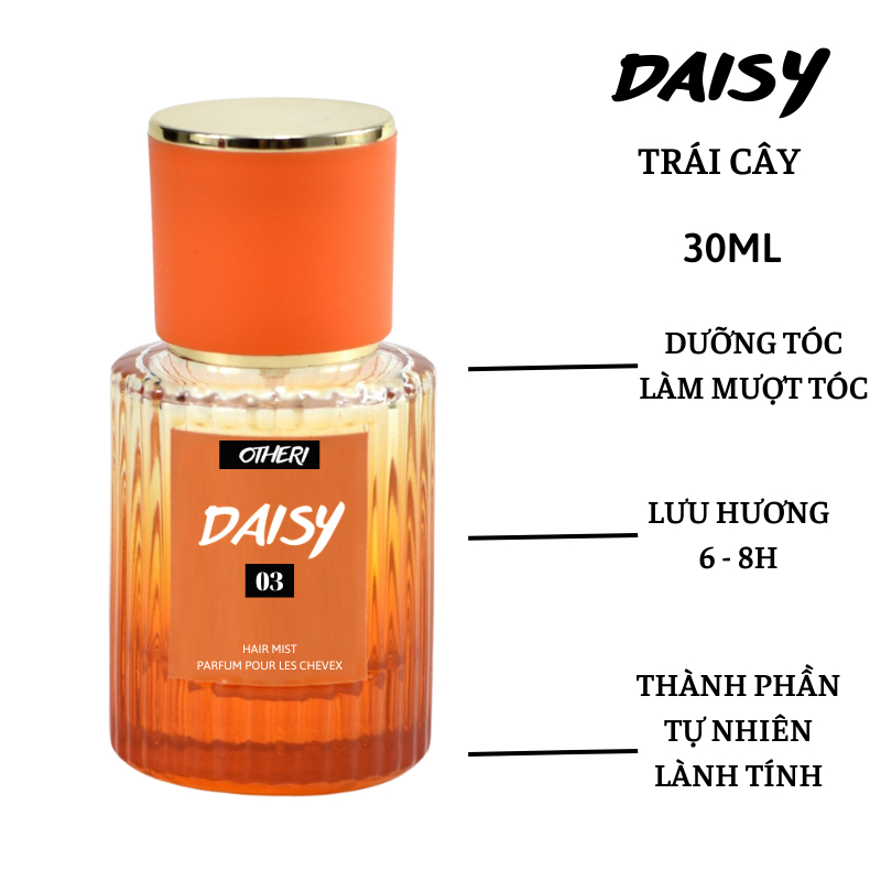 Nước Hoa Tóc OTHERI DAISY Hương Trái Cây Cao Cấp Lưu Hương Cả Ngày