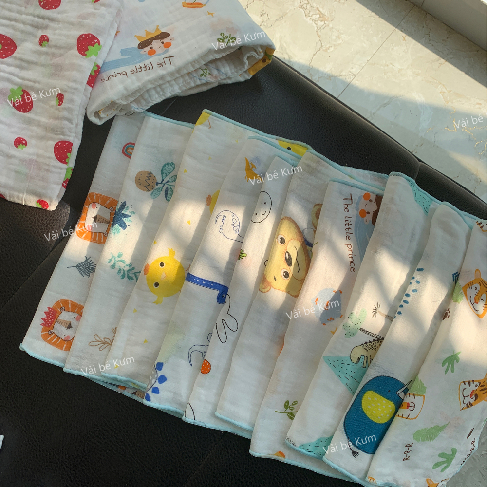 Khăn sữa musllin cho bé khăn sữa 4 lớp