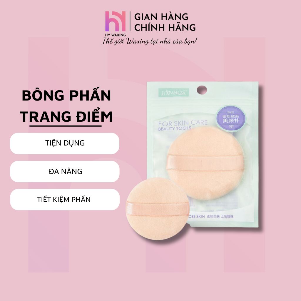 Bông trang điểm HY WAXING  chất liệu  cao cấp, có đệm khí cực kỳ mềm mại đánh phấn phủ CI-025