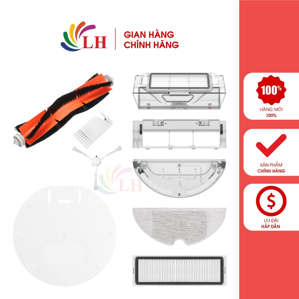 Phụ kiện thay thế Robot hút bụi Xiaomi Mijia Vacuum Mop - Hàng chính hãng