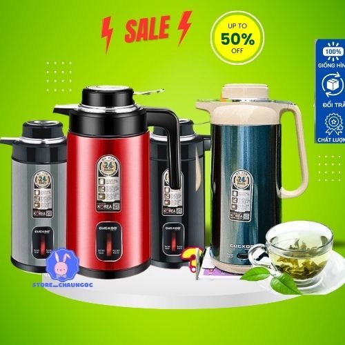 ●ấm đun nước siêu tốc giữ nhiệt kiêm phích nước 2 lít 1500w lõi inox 304 cao cấp CUCKOO