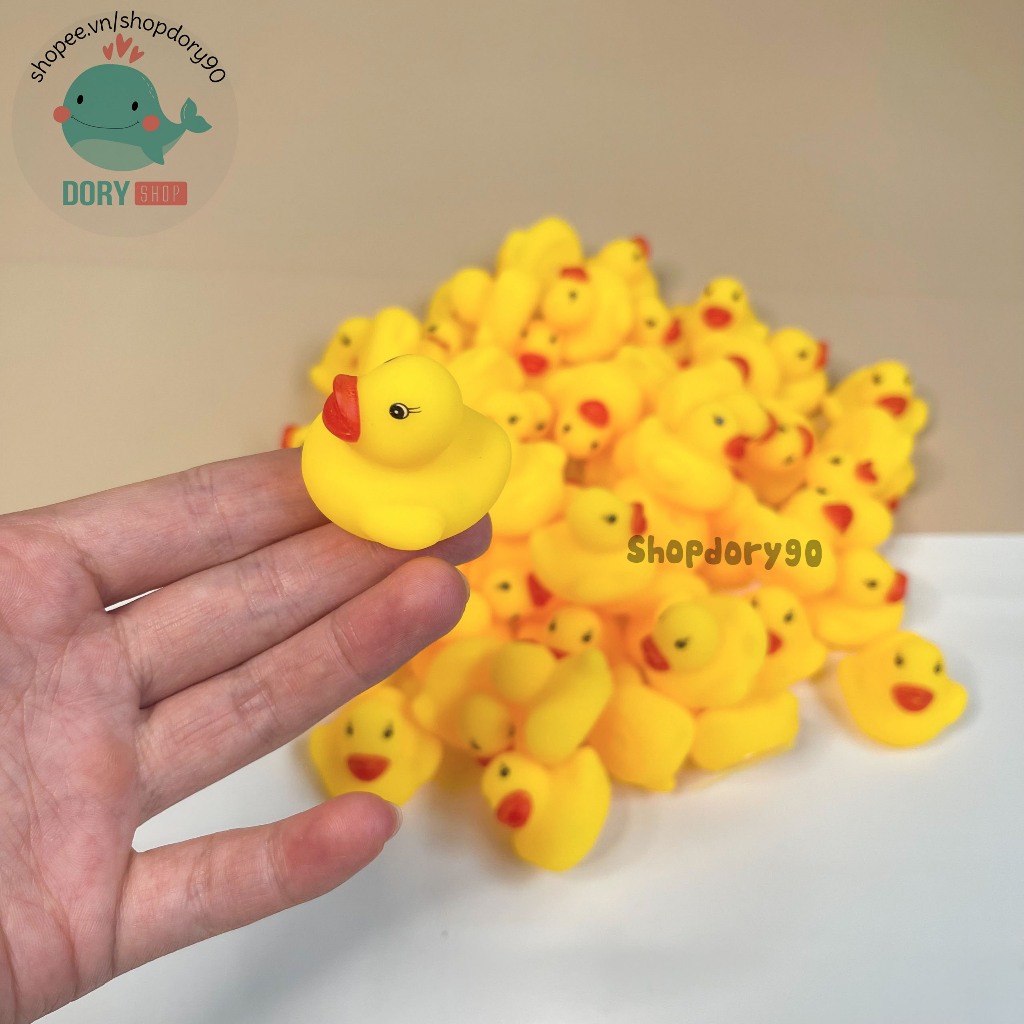 Phao mini và vịt cao su mini - Đồ chơi nhà tắm cho bé, đồ chơi thả bồn tắm cho bé