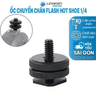 Đầu Ốc Gài Chuyển Chân Flash Máy Ảnh Sang Ốc Ren 1/4-inch Cho Máy Ảnh Camera Thể Thao