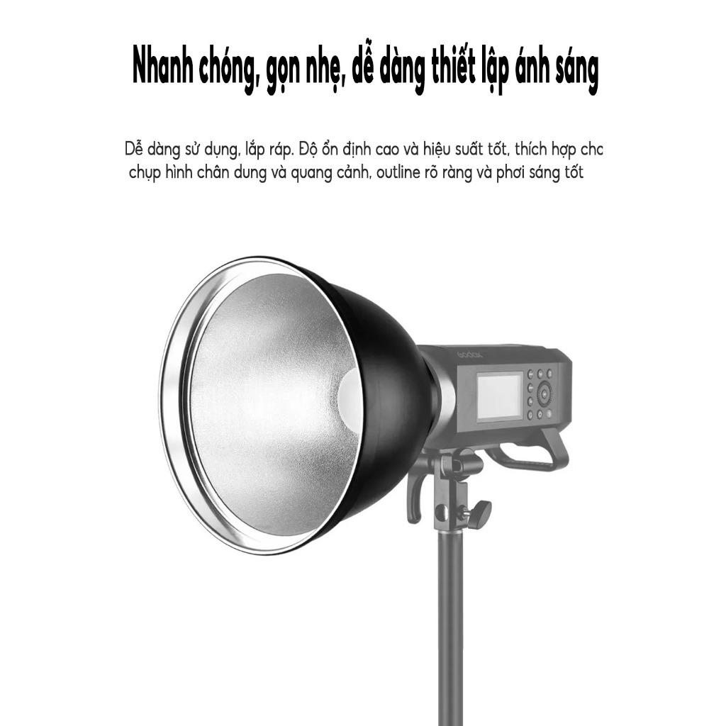 Hộp Khuếch Tán Ánh Sáng Tiêu Chuẩn 7 Inch Ngàm Đỡ Bowens Mount Light Chụp Đèn Studio