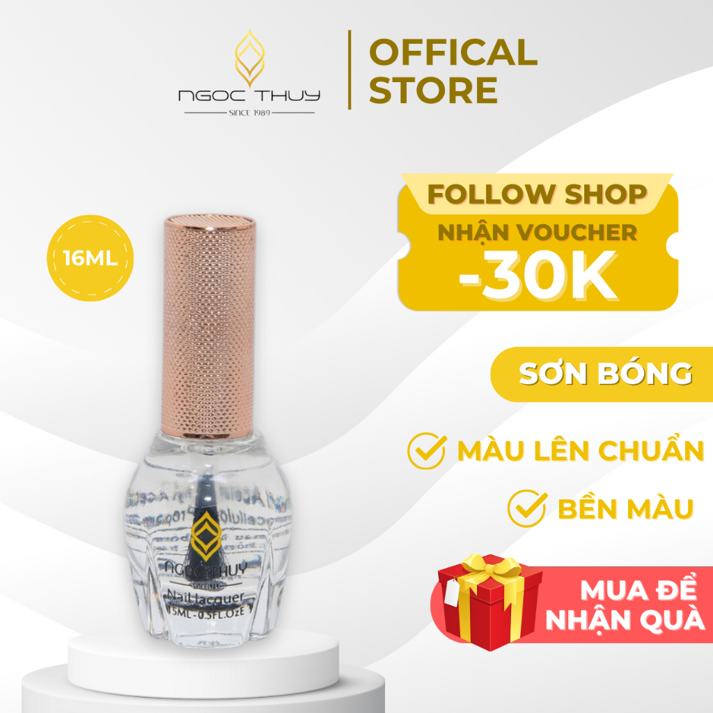 Sơn Bóng Cao Cấp Dành Cho Các Loại Sơn Thường Ngọc Thủy Nail 15ML