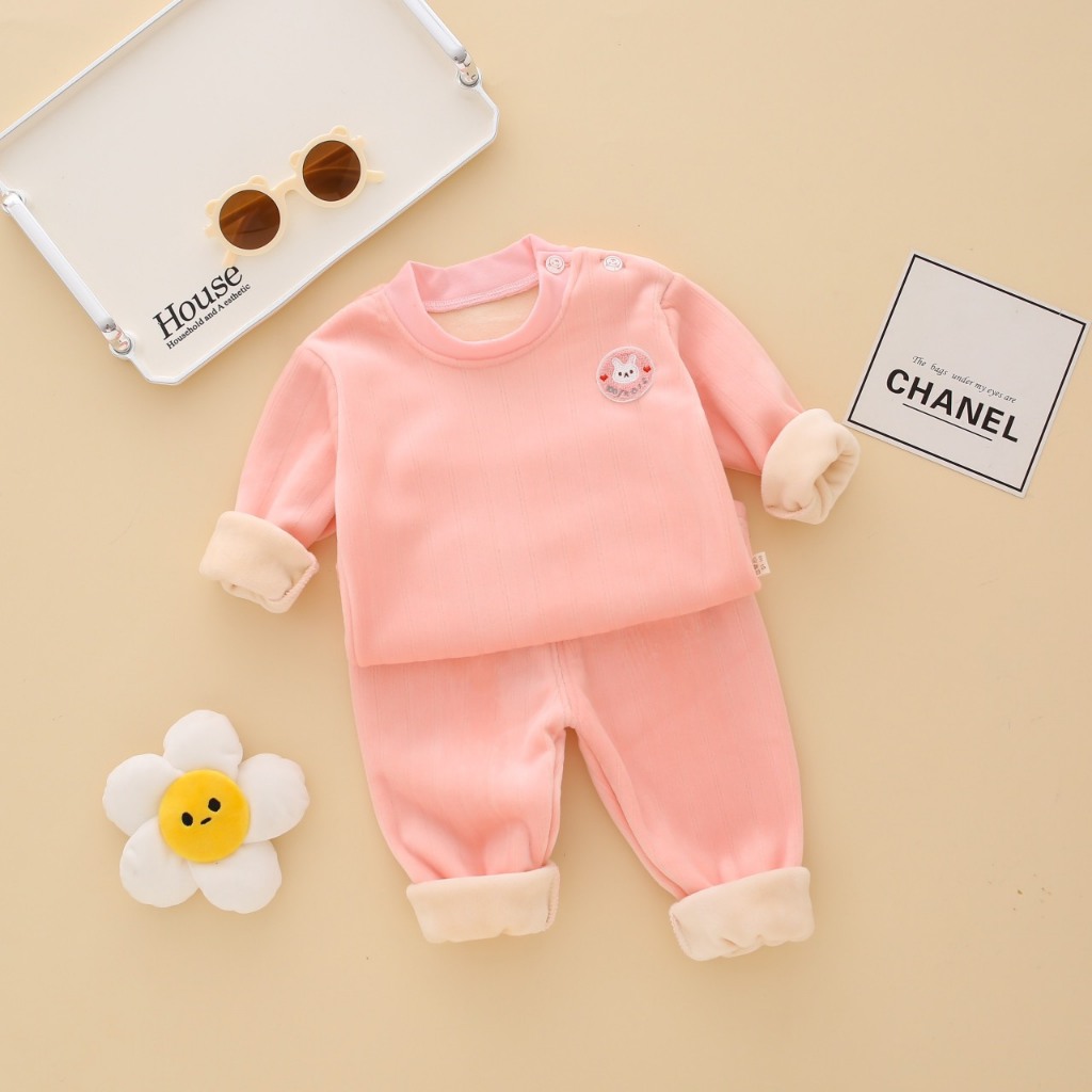 Bộ nỉ nhung siêu dày ấm hàng quảng châu cực xịn cho bé trai bé gái