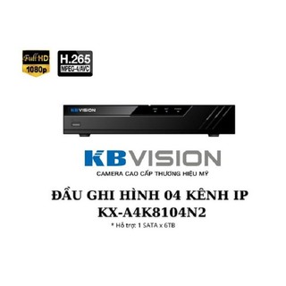 Đầu ghi hình 8 kênh ip kbvision kx-a4k8118n2, hỗ trợ camera ip lên đến 12mp