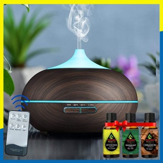 Combo Máy Xông Tinh Dầu Dung Tích Lớn 550ml + Tinh Dầu Tự Chọn - Xông Tinh Dầu Thơm Phòng Thư Giãn và Đuổi Muỗi