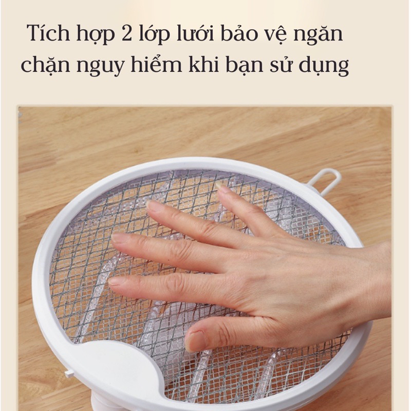 Vợt Muỗi Gấp Gọn Kiêm Đèn Bắt Muỗi 2 in 1 GWELL Vợt Bắt Muỗi Đa NăngThông Minh Gấp Gọn Cao Cấp An Toàn Khi Sử Dụng
