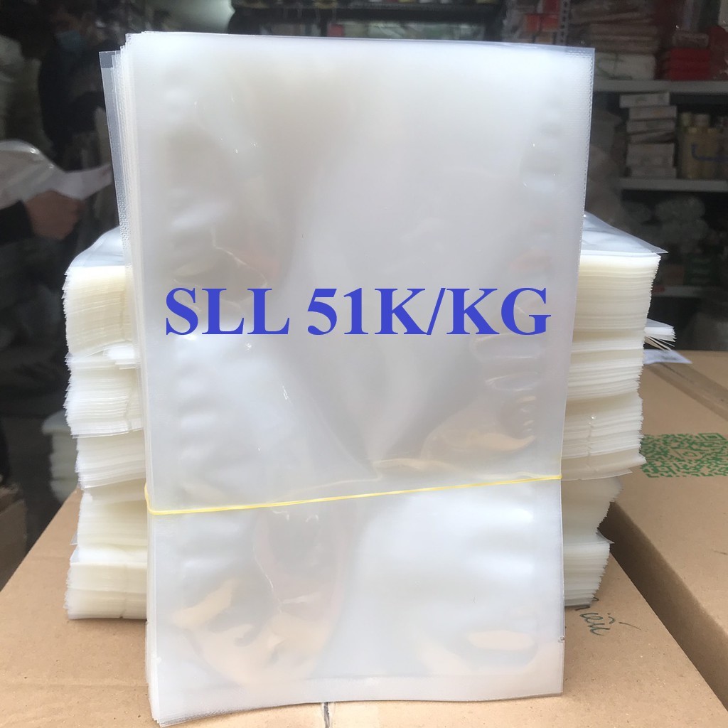 1kg Túi PA hút chân không HAI MẶT TRƠN,DÀY 10zem(10KG FREESHIP HCM) size 10,11, 15, 17,18,20, 22, 25, 30,35,40