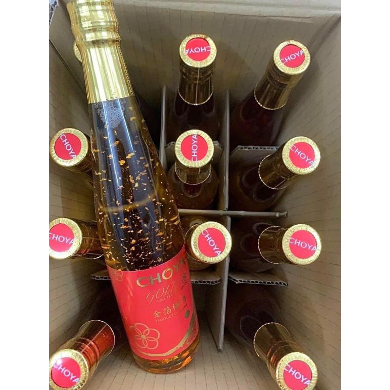 Rượu mơ vảy vàng Choya Gold 500ml