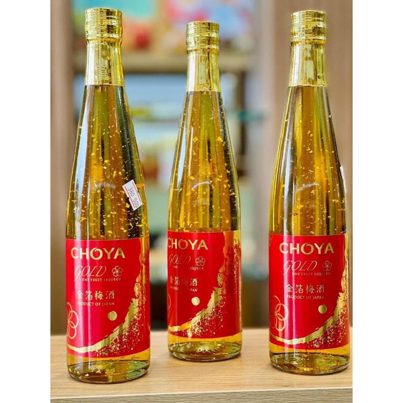Rượu mơ vảy vàng Choya Gold 500ml